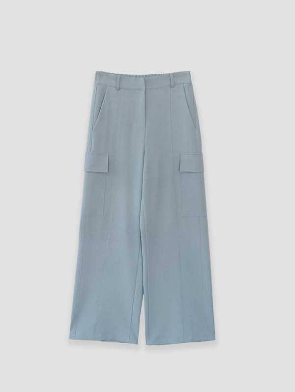 SMOOTH CARGO PANTS (BLUE)