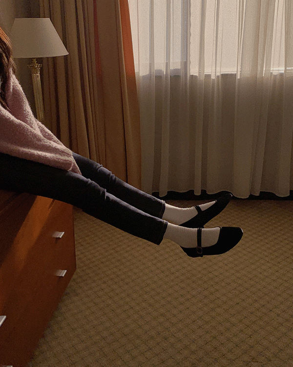 벨벳 메리제인 슈즈 (shoes)